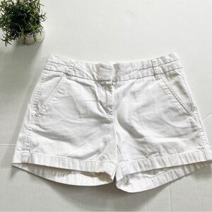J. Crew Mid-rise Chino Shorts in White